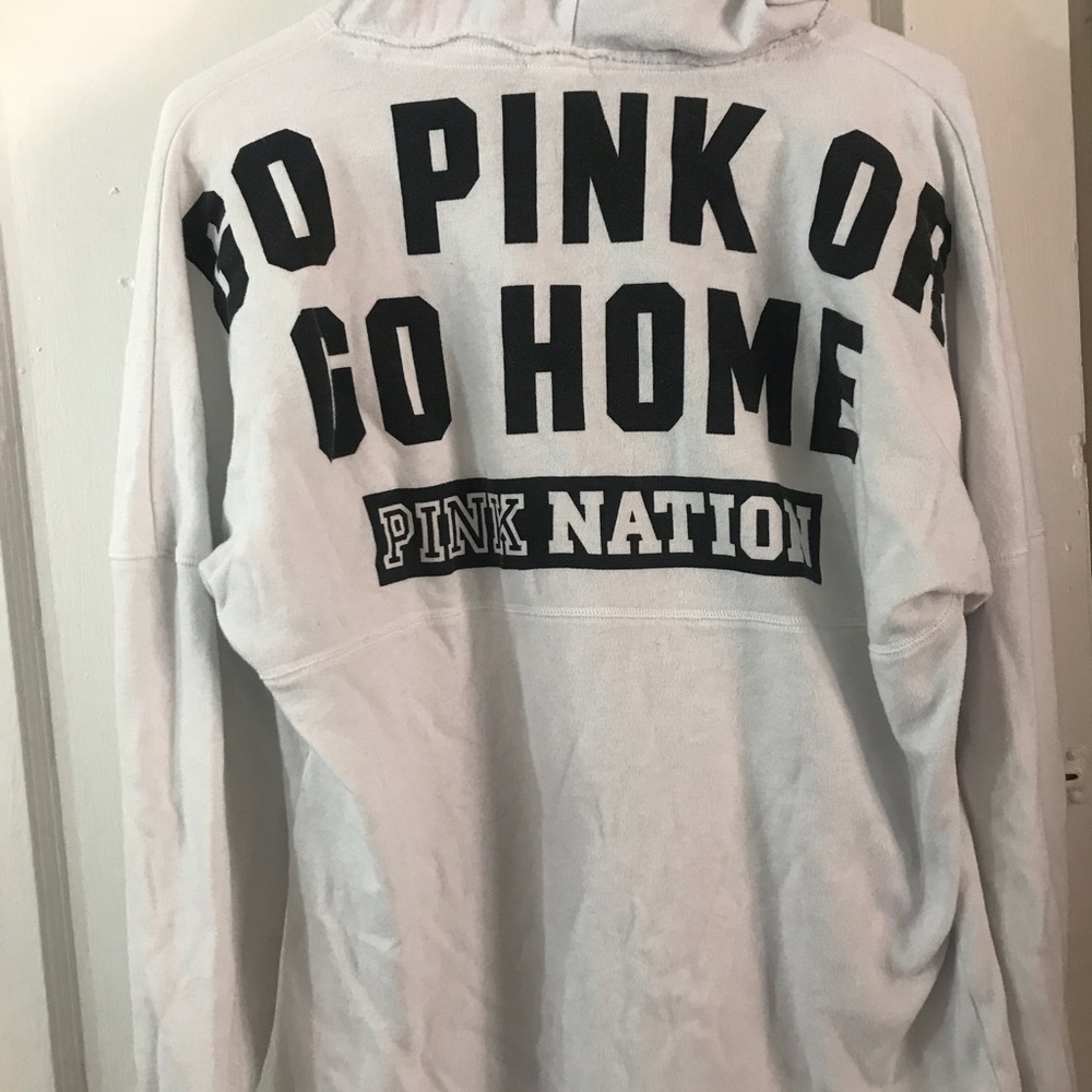 Medium White Hoodie  (Pink)